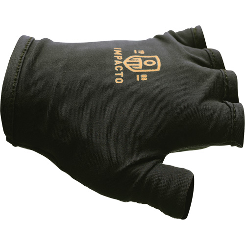 Gants antichocs sans doigts, main droite, T-petit, Paume en Cuir refendu, Poignet &agrave; enfiler Brunswick Fyr & Safety