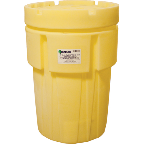 Poly-Overpack&reg; 110 Salvage Drum, 103 US gal., Stationary Brunswick Fyr & Safety