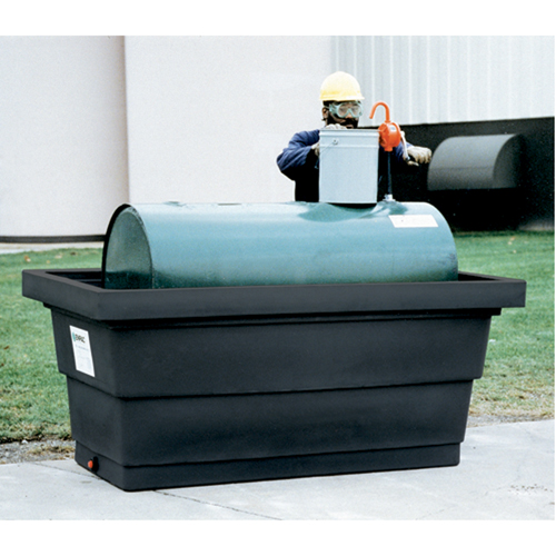 Poly-Tank&reg; Containment Unit 275 With Drain, 82.3" L x 45" W x 35.3" H, 275 US gal. Capacity Brunswick Fyr & Safety