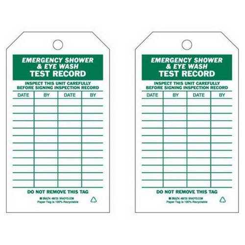 &eacute;tiquettes de rapport d'essai/inspection, Papier, 4" la x 7" h, Anglais Brunswick Fyr & Safety