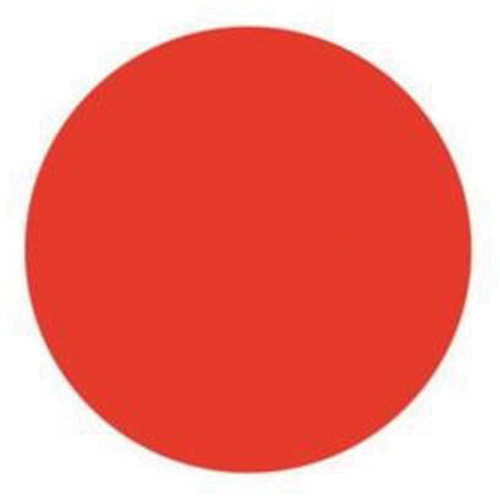 &eacute;tiquettes rondes inscriptibles, Cercle, 1,5" lo x 1,5" la, Rouge Brunswick Fyr & Safety