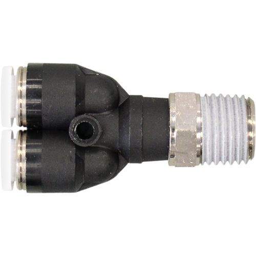 Raccord m&acirc;le en Y filet&eacute; Topfit, 3/8" dia., Polym&egrave;re Brunswick Fyr & Safety