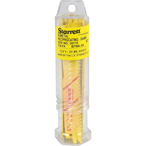 Lames droites pour scies alternatives Fastcut, Bim&eacute;tal, 6 Dents par pouce, 6" lo x 3/4" la Brunswick Fyr & Safety