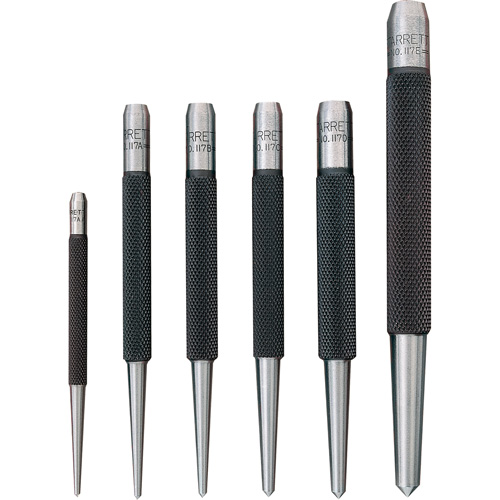 Centre Punches With Round Shanks, 5 Pieces Brunswick Fyr & Safety
