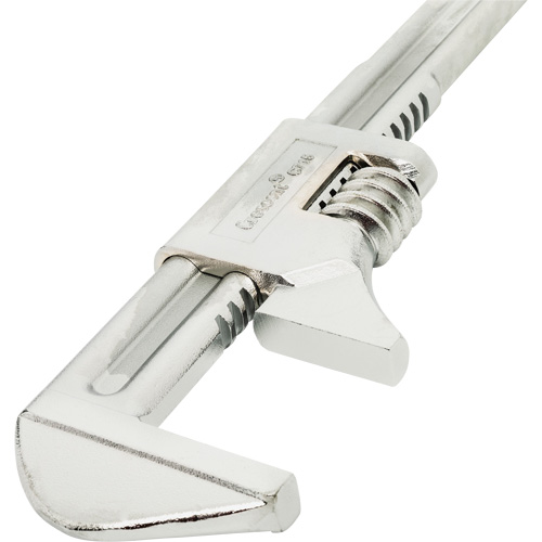 Automotive Wrench, 15" L, 19.3 mm Max Width, Chrome Brunswick Fyr & Safety