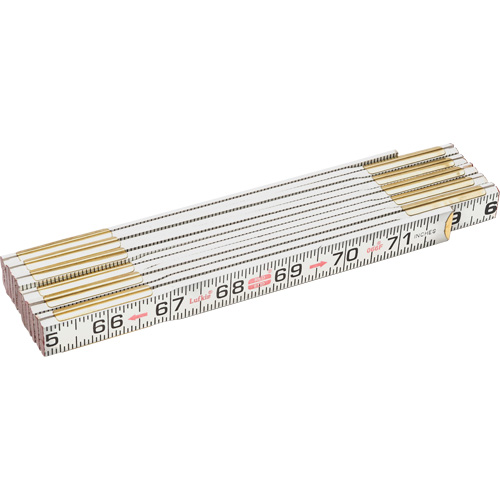 Red End&reg; Flat Reading Rule, 6' L, Wood Brunswick Fyr & Safety
