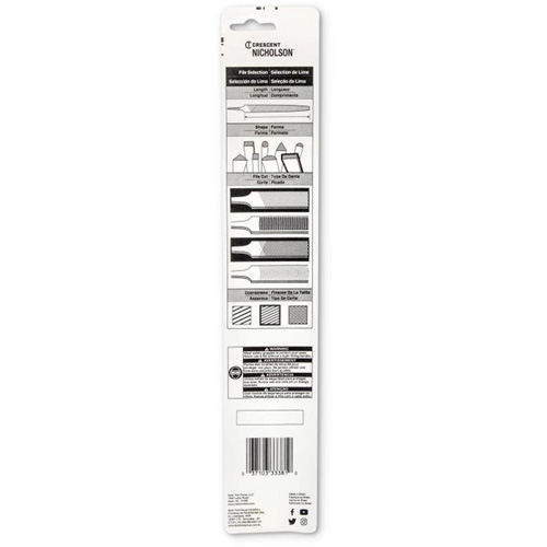 Lime d'affûtage, Plat, 8", Simple/double Brunswick Fyr & Safety