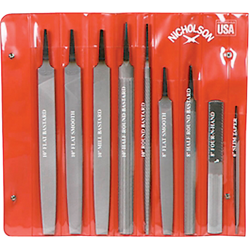 9-Piece Maintenance File Set, 9 Pcs Brunswick Fyr & Safety
