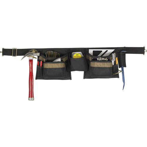 Deluxe Tool Belt Combo, Polyester, Black Brunswick Fyr & Safety