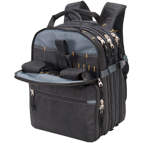 75-Pocket Tool Backpacks, 13" L x 17-1/2" W, Black, Nylon Brunswick Fyr & Safety