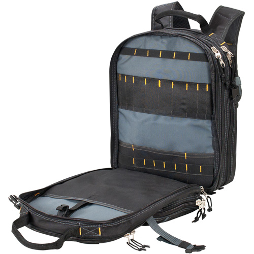 75-Pocket Tool Backpacks, 13" L x 17-1/2" W, Black, Nylon Brunswick Fyr & Safety
