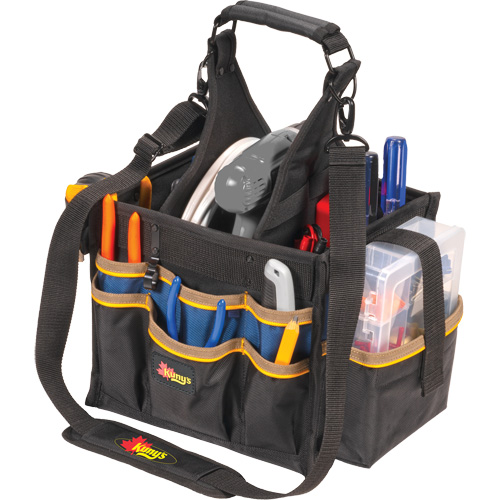 Large Electrical & Maintenance Tool Carrier, Polyester, 23 Pockets, Black Brunswick Fyr & Safety