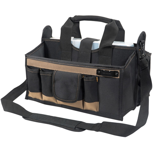 Center Tray Tool Bag, Canvas, 16 Pockets, Black Brunswick Fyr & Safety