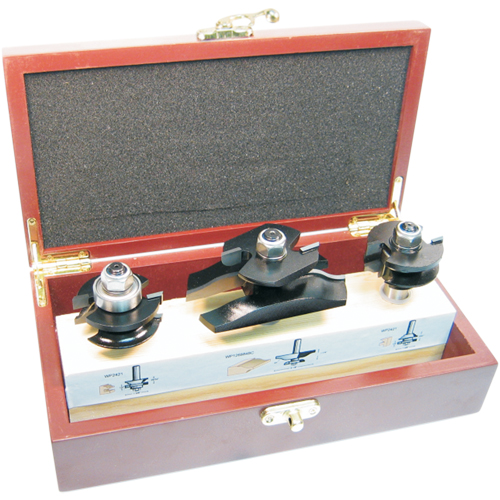 Jeux de fraises &agrave; doucine pour cabinets avec coupe arri&egrave;re, 2 cannelures Brunswick Fyr & Safety
