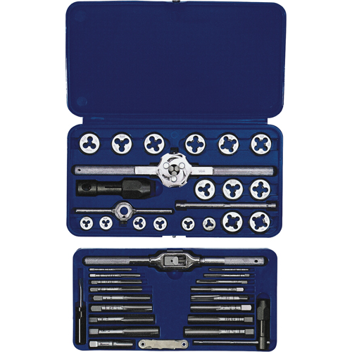 Hanson&reg; Fractional Tap & Hex Die Set, 41 Pieces Brunswick Fyr & Safety