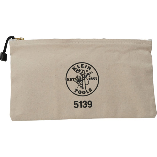 Pochette pour outils avec fermeture &agrave; glissi&egrave;re, Toile, 1 pochettes, Beige Brunswick Fyr & Safety