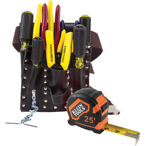 ENS OUTILS ELECTRICIEN A/POCHETTE CEINTURE, Cuir, Blanc Brunswick Fyr & Safety