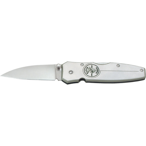 Lightweight Knife with Drop Point Blade, 2-1/4" Blade, Stainless Steel Blade, Aluminum Handle Brunswick Fyr & Safety