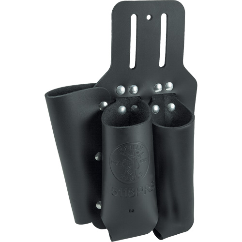Pliers, Rule & Screwdriver Holder, Multiple Tool Holder, Leather, 3 Pockets Brunswick Fyr & Safety