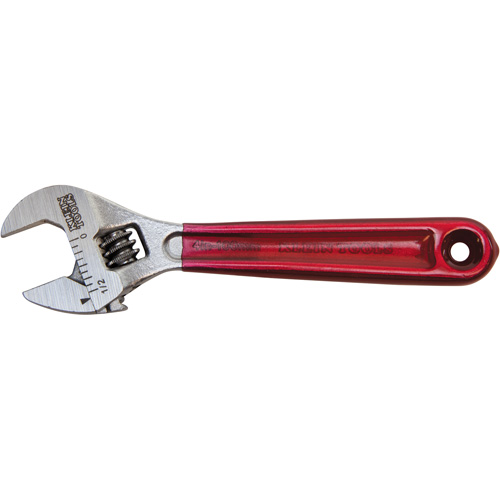 Adjustable Wrench, 4-1/2" L, 1/2" Max Width, Chrome/Polished Brunswick Fyr & Safety
