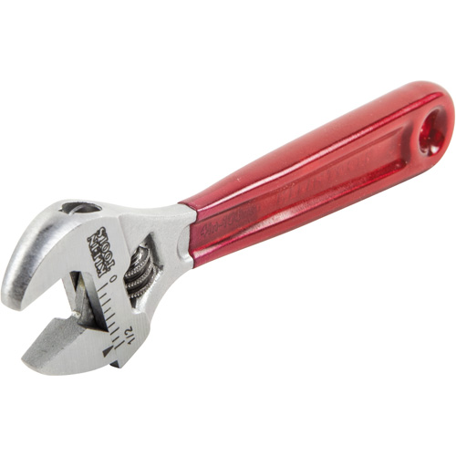 Adjustable Wrench, 4-1/2" L, 1/2" Max Width, Chrome/Polished Brunswick Fyr & Safety