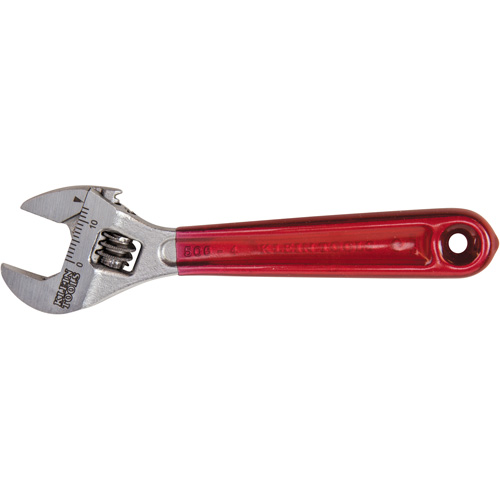 Adjustable Wrench, 4-1/2" L, 1/2" Max Width, Chrome/Polished Brunswick Fyr & Safety