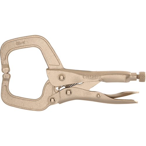 Locking Pliers, 6" Length, C-Clamp Brunswick Fyr & Safety