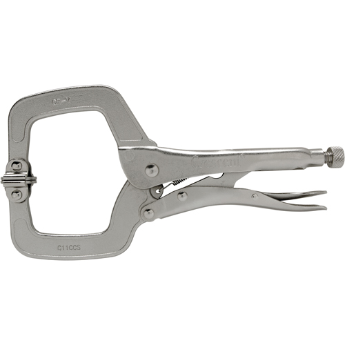 Locking Pliers, 11" Length, C-Clamp Brunswick Fyr & Safety