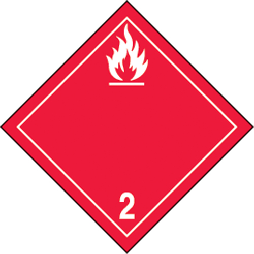 TDG Shipping Labels, Class 2.1, Flammable Gases, Paper Brunswick Fyr & Safety
