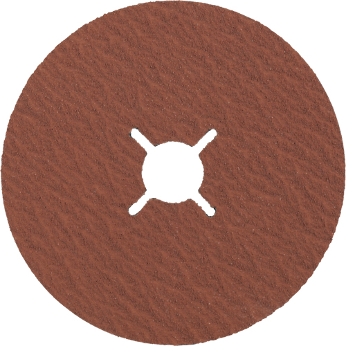 Disque en fibre, C&eacute;ramique, 80, 4-1/2" Dia x 7/8" Arbre Brunswick Fyr & Safety