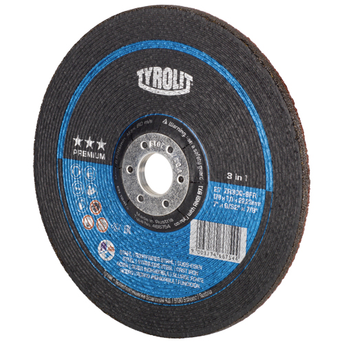 Grinding Wheel, 7" x 9/32", 7/8" Arbor, Type 27 Brunswick Fyr & Safety