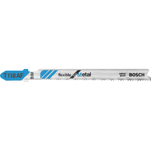 Flexible Jigsaw Blade, Bi-Metal, 3-5/8" L, 17-24 TPI Brunswick Fyr & Safety