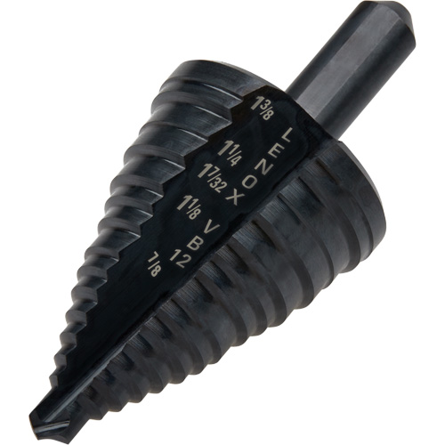 Foret &eacute;tag&eacute; no 12, 7/8" - 1-3/8", Incr&eacute;ments de 3/8", Acier rapide Brunswick Fyr & Safety