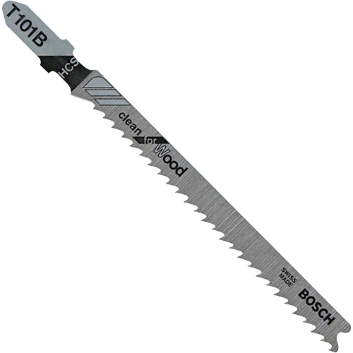 Wood Cutting Jigsaw Blade, High-Carbon Steel, T-Shank, 4" L, 10 TPI Brunswick Fyr & Safety