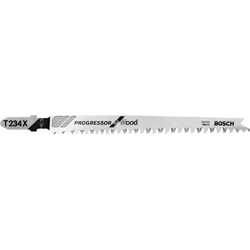 Lame de scie sauteuse, Acier &agrave; haute teneur en carbone, Tige en T, 4-5/8" lo, 8-12 dents par pouce Brunswick Fyr & Safety