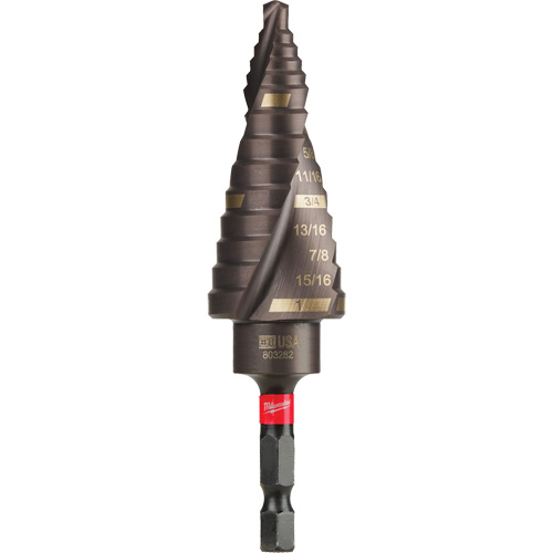 Foret &eacute;tag&eacute; #8 Shockwave Impact Duty, 1/2" - 1", Incr&eacute;ments de 1/16", Titane Brunswick Fyr & Safety