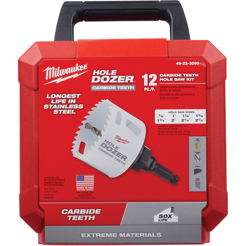 Hole Dozer Hole Saw Kit, 12 Pieces Brunswick Fyr & Safety