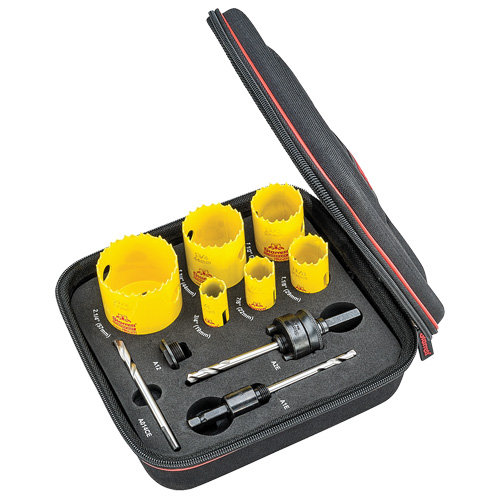 Plumber's Deep Cut Hole Saw Kit, 10 Pieces Brunswick Fyr & Safety
