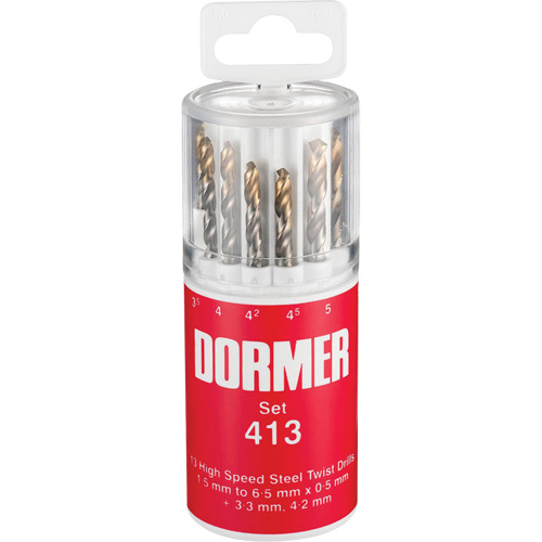 Jobber Drill Bit Set, 13 Pieces, High Speed Steel Brunswick Fyr & Safety