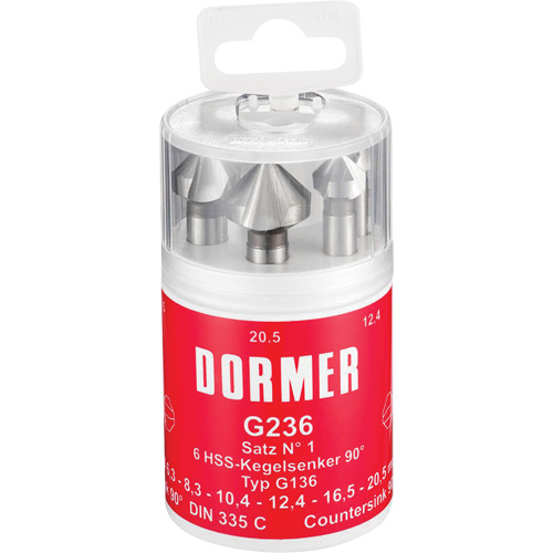 90° Countersink Set, 6 Pieces Brunswick Fyr & Safety