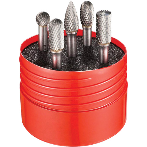 Double Cut Rotary Burr Set, 5 Pieces Brunswick Fyr & Safety
