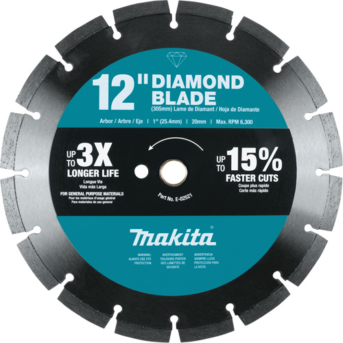 Lame diamant &agrave; bordure segment&eacute;e Brunswick Fyr & Safety