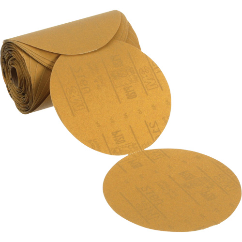 Stikit Gold Paper Sanding Disc Roll, 6" Dia., P120 Grit, Aluminum Oxide Brunswick Fyr & Safety