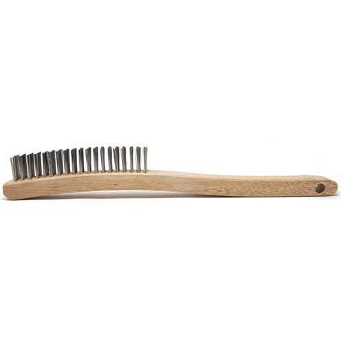 Brosse de nettoyage, Acier inoxydable, 4 x 19 rangs de fils, Longueur 13-11/16" Brunswick Fyr & Safety
