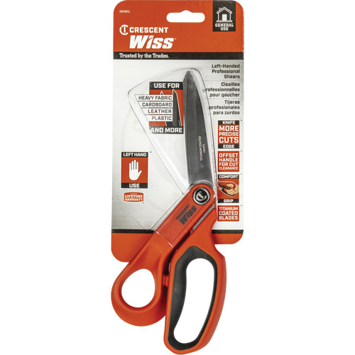Tradesman Shears, 10", Rings Handle Brunswick Fyr & Safety