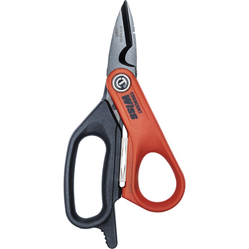 Electrician's Data Shears, 6", Rings Handle Brunswick Fyr & Safety