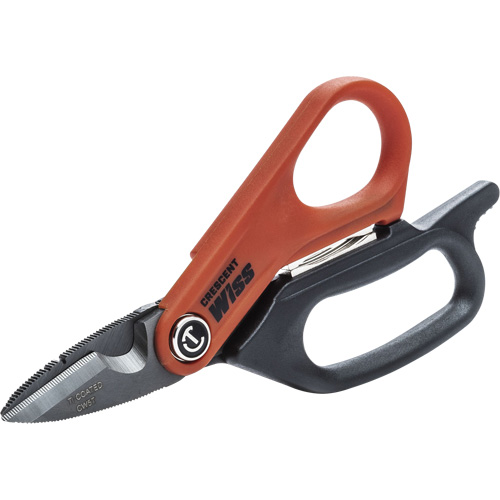 Electrician's Data Shears, 6", Rings Handle Brunswick Fyr & Safety