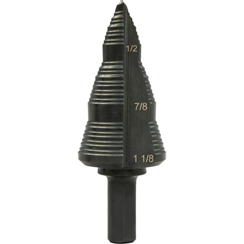 Foret &eacute;tag&eacute; &agrave; trous multiples no 9, 3/16" - 1-1/8", Acier rapide Brunswick Fyr & Safety