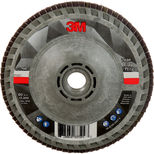 769F Quick Change Flap Disc, 4-1/2" x 5/8"-11, Type 27, 120+ Grit, Ceramic Brunswick Fyr & Safety