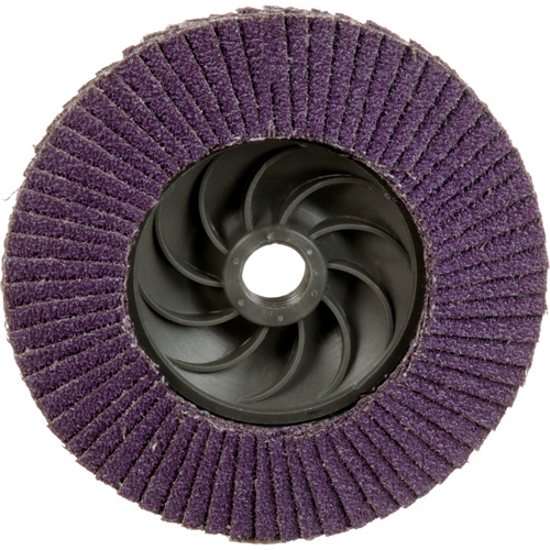 Disque &agrave; lamelles &agrave; changement rapide 769F, 4-1/2" x 5/8"-11, Type 29, Grain 40+, C&eacute;ramique Brunswick Fyr & Safety
